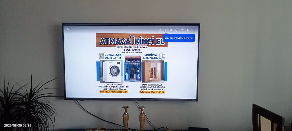 Trabzon ikinci el alım satım ikinci el LED TV